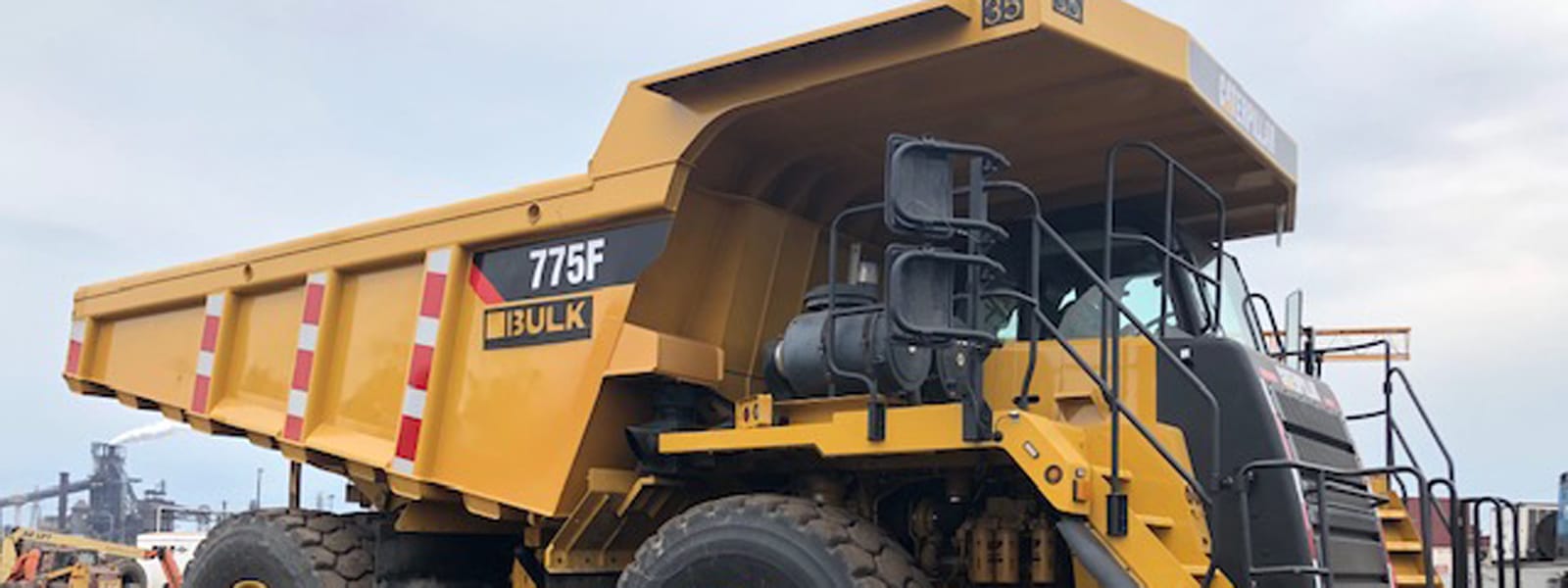 Haul truck working at a quarry
