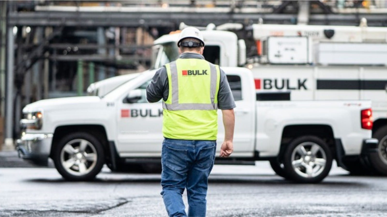 Bulk field service technician at an industrial steel mill site