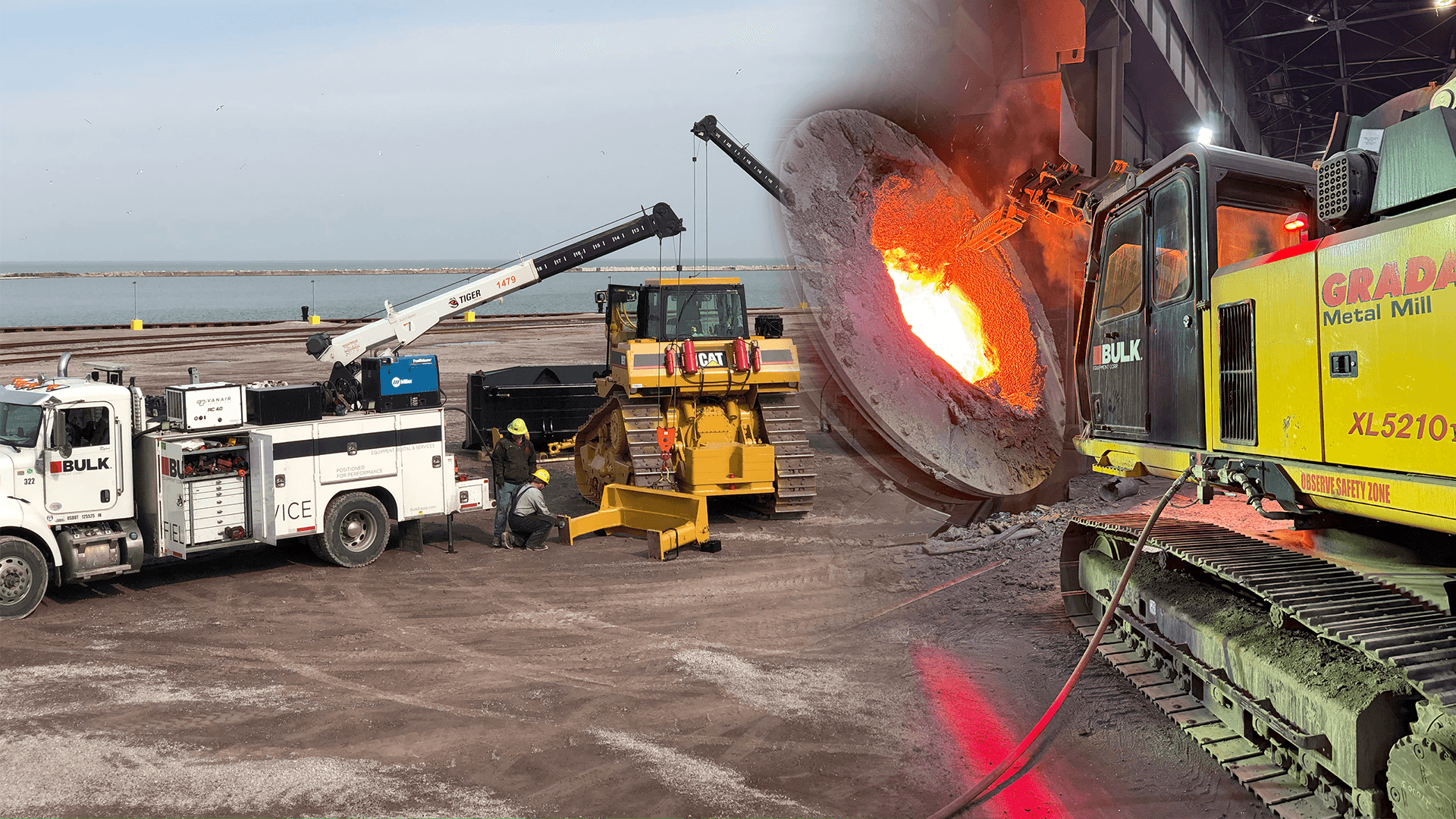 bulk field service and industrial tear-out heavy equipment