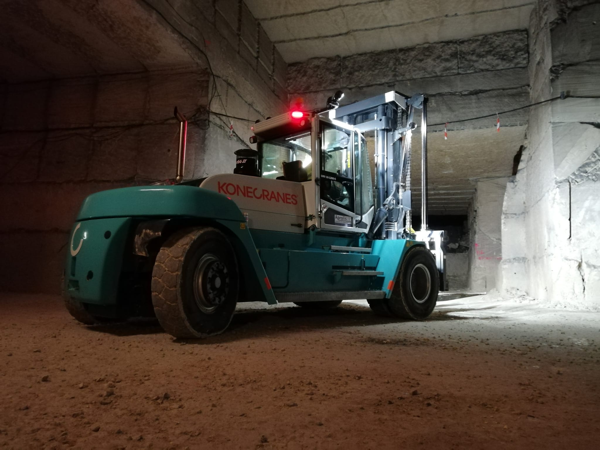 Konecranes SMV forklift working at a mining operation