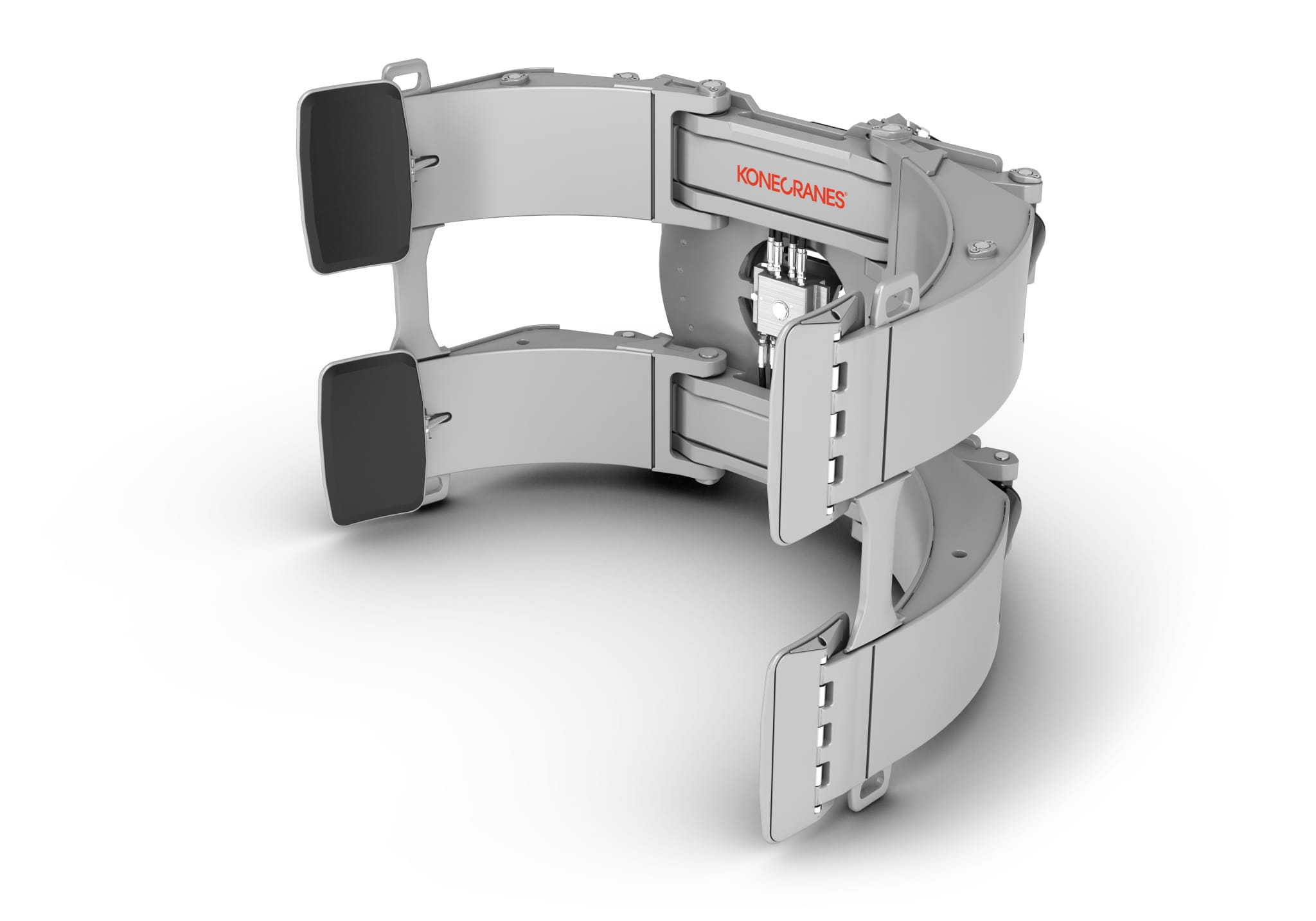 Paper roll clamp attachment for heavy forklifts